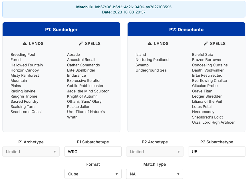 Match Details